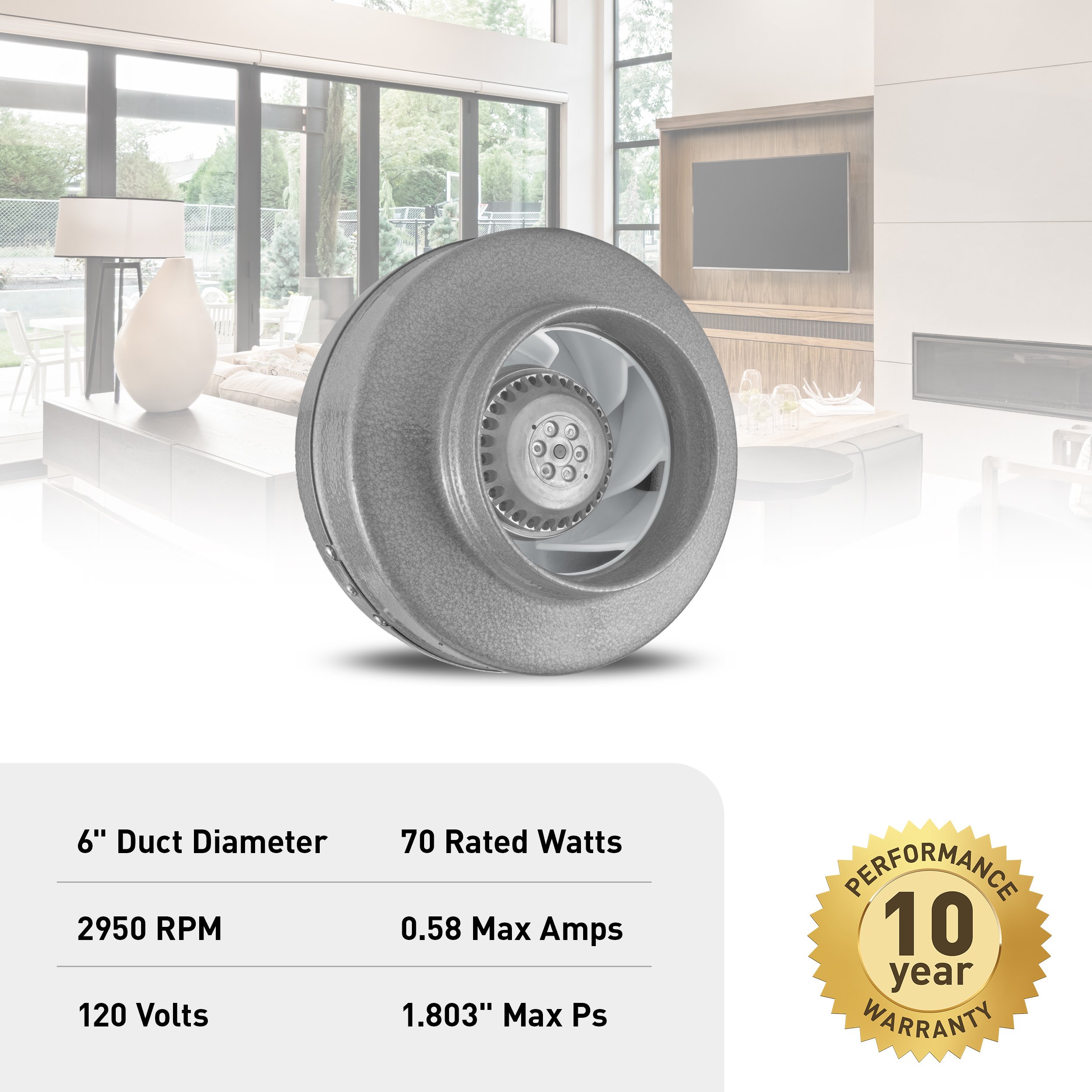 Atmosphere Vortex® VTX L-Series 6-Inch Diameter | Panasonic